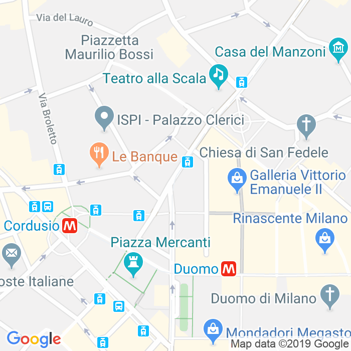 CAP di Via Santa Margherita a Milano