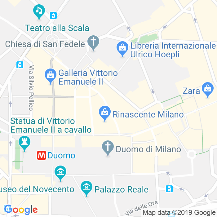 CAP di Via Santa Radegonda a Milano