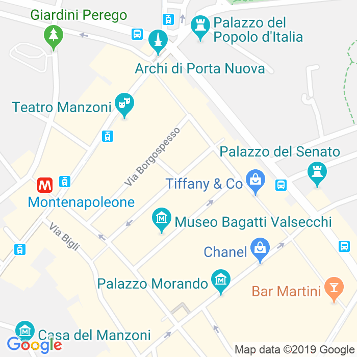 CAP di Via Santo Spirito a Milano
