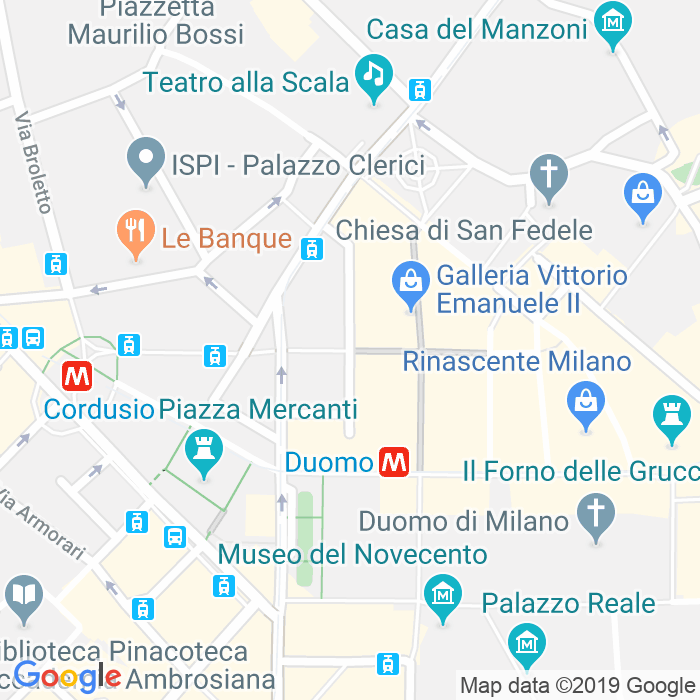 CAP di Via Silvio Pellico a Milano