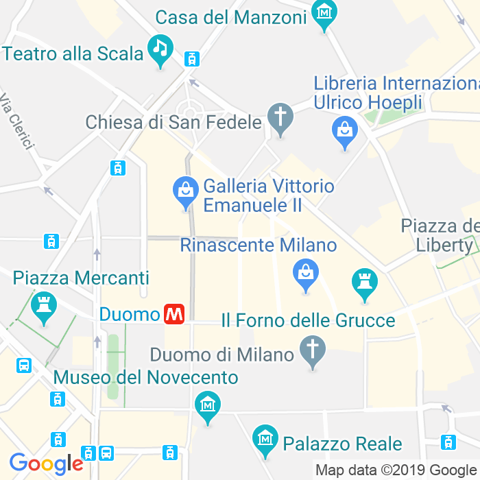 CAP di Via Ugo Foscolo a Milano