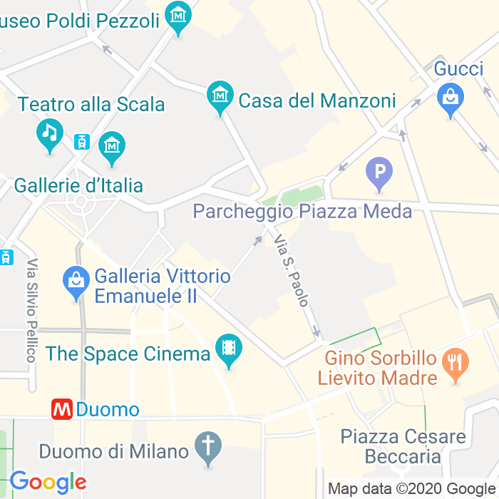 CAP di Via Ulrico Hoepli a Milano