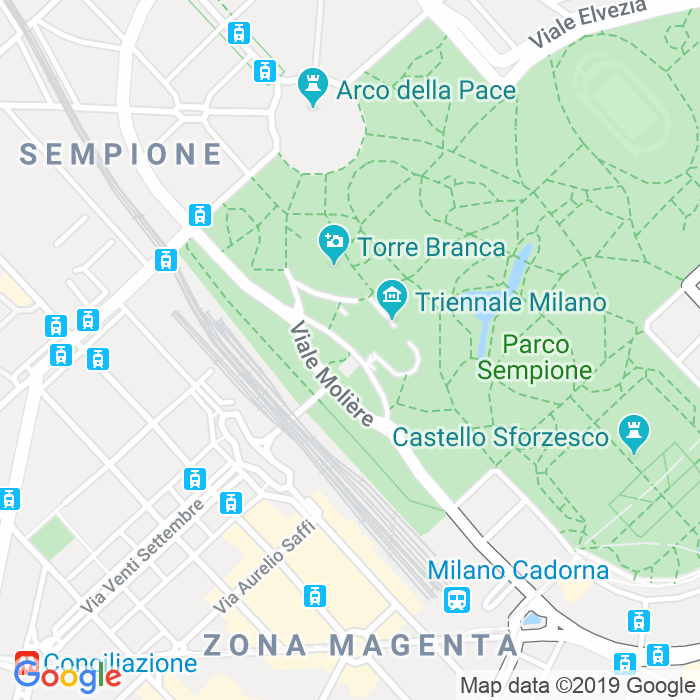 CAP di Viale Emilio Alemagna a Milano