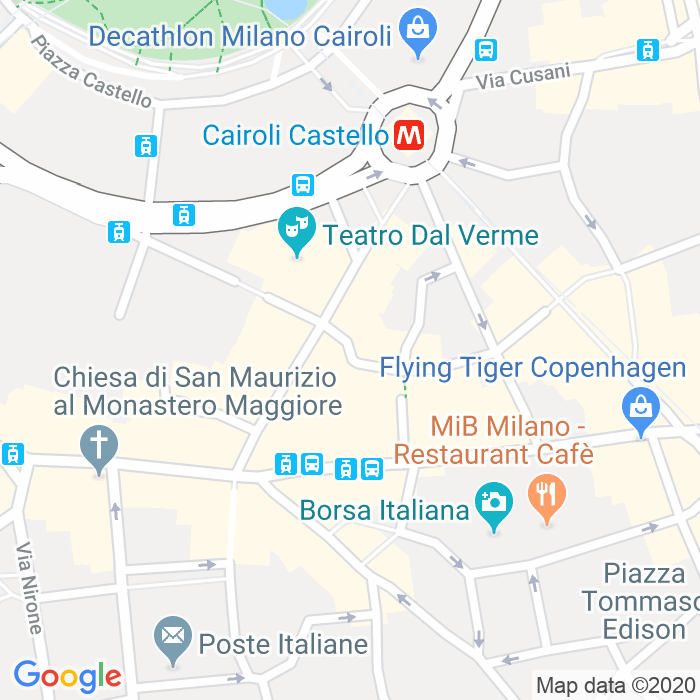 CAP di Vicolo San Giovanni Sul Muro a Milano