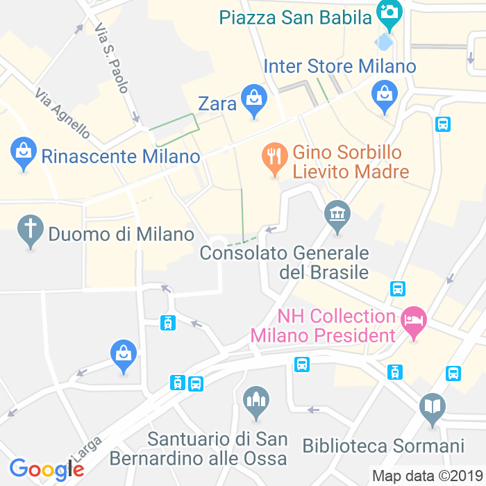 CAP di Piazza Cesare Beccaria a Milano