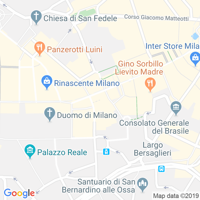 CAP di Piazzetta Pattari a Milano