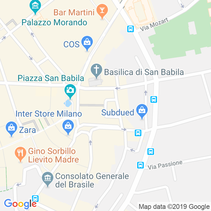 CAP di Piazzetta Umberto Giordano a Milano