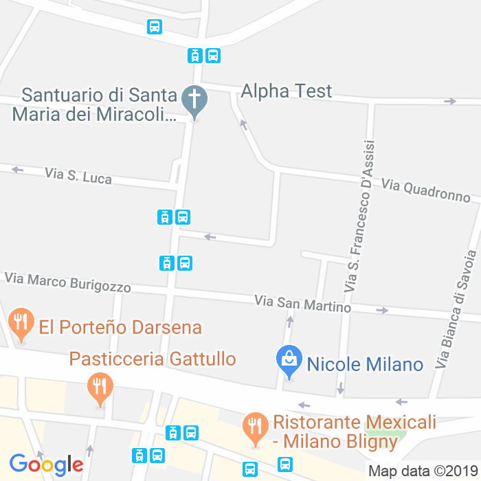 CAP di Via Aldo Lusardi a Milano