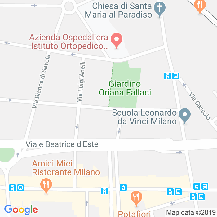 CAP di Via Carlo Crivelli a Milano