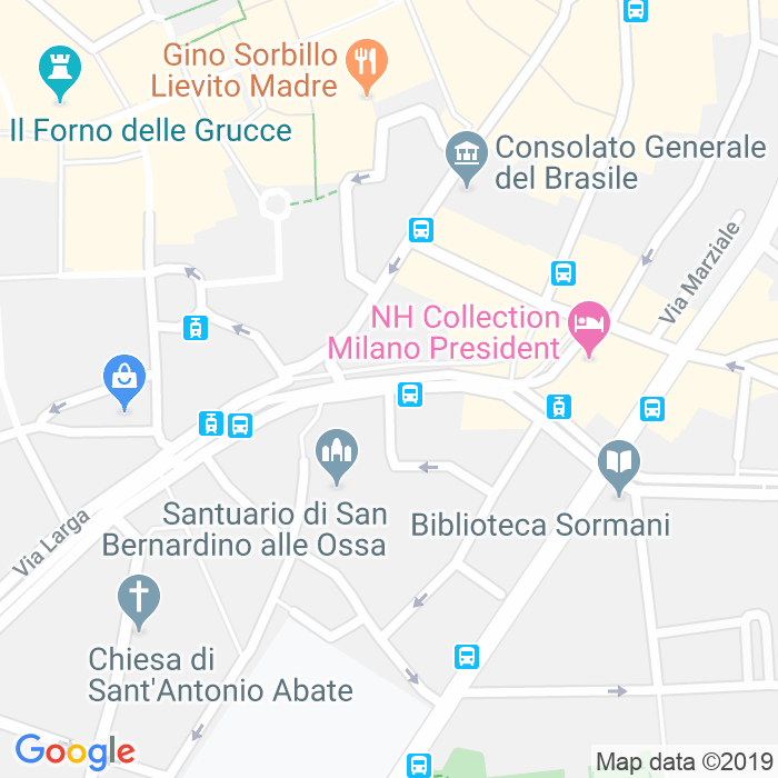 CAP di Via Carlo Giuseppe Merlo a Milano
