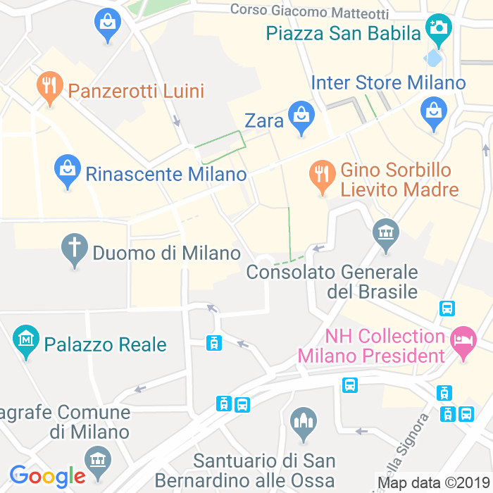 CAP di Via Cesare Beccaria a Milano