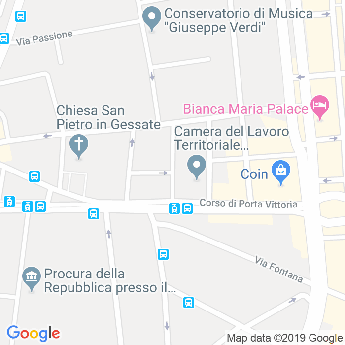 CAP di Via Eugenio Chiesa a Milano