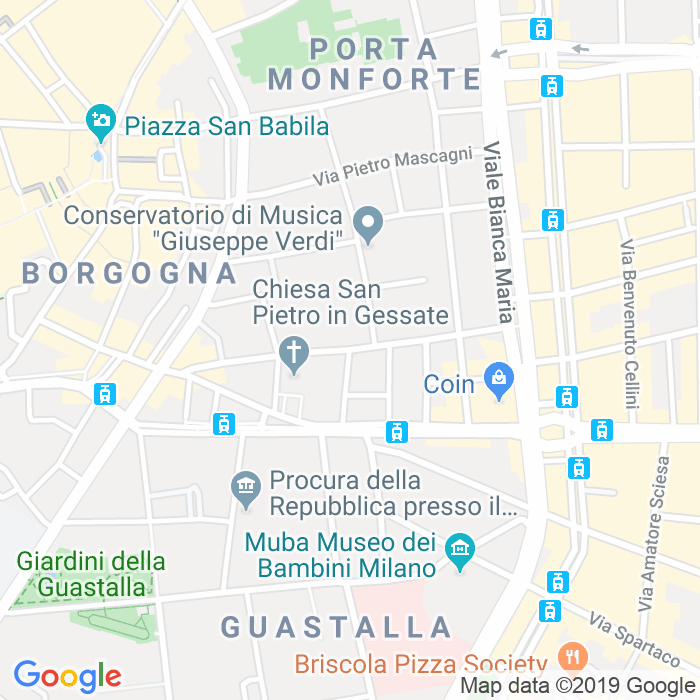 CAP di Via Filippo Corridoni a Milano