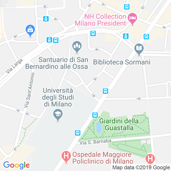 CAP di Via Laghetto a Milano