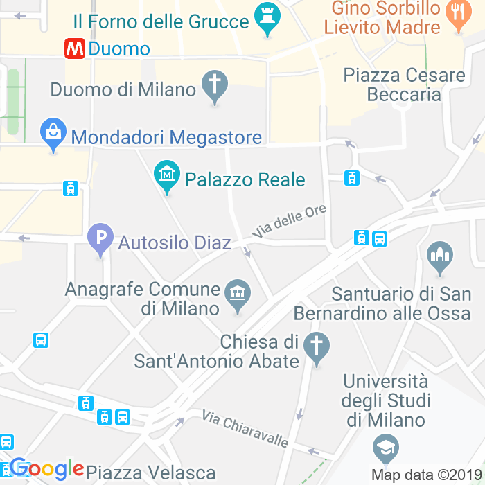 CAP di Via Palazzo Reale a Milano