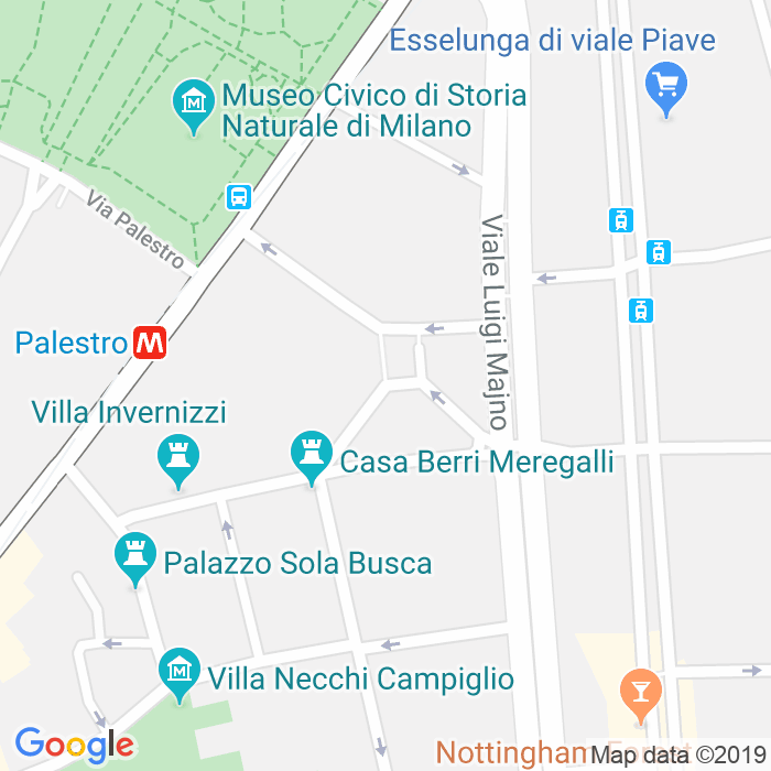 CAP di Via Pietro Cossa a Milano