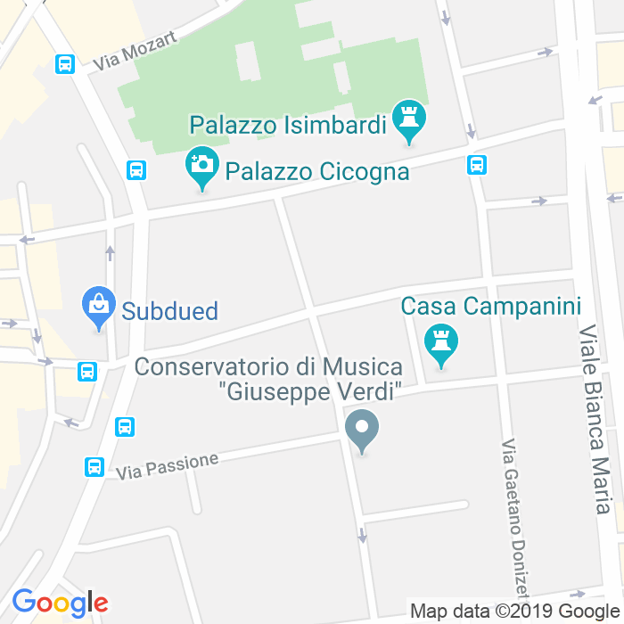 CAP di Via Pietro Mascagni a Milano
