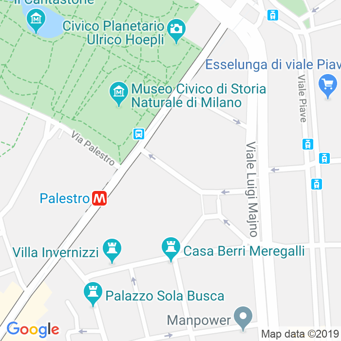 CAP di Via Tommaso Salvini a Milano