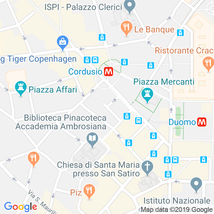 CAP di Passaggio Centrale a Milano