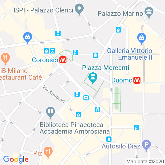 CAP di Passaggio Scuole Palatine a Milano