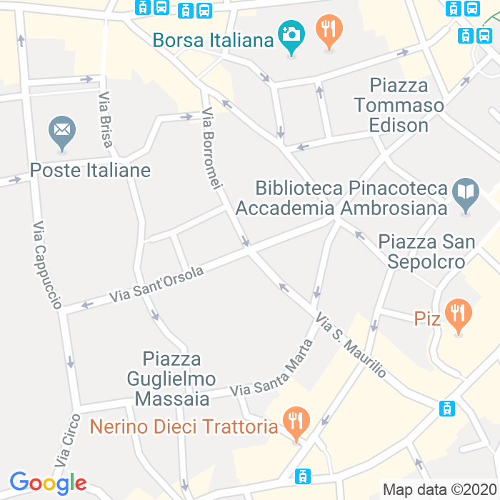 CAP di Piazza Borromeo a Milano