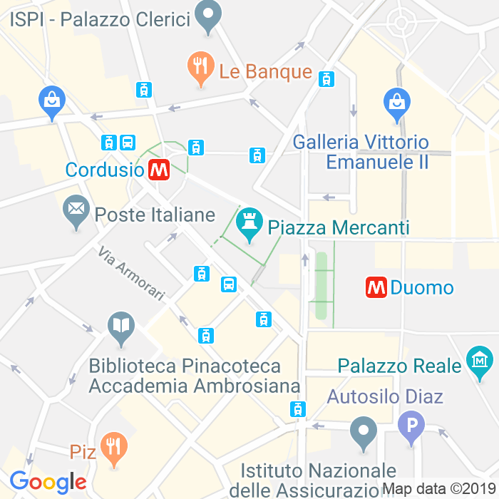 CAP di Piazza Dei Mercanti a Milano