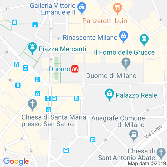 CAP di Piazza Del Duomo a Milano