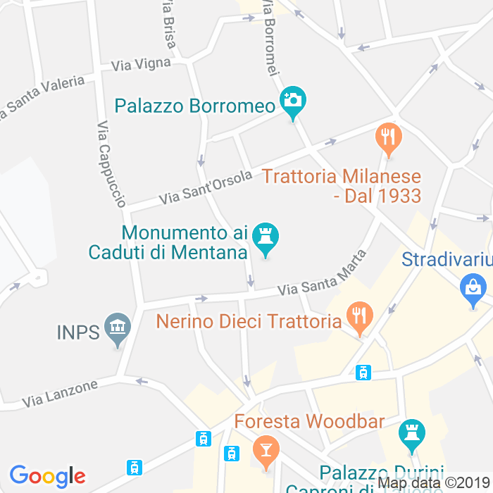 CAP di Piazza Mentana a Milano