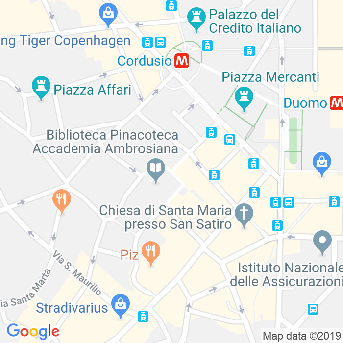 CAP di Piazza Pio Xi a Milano