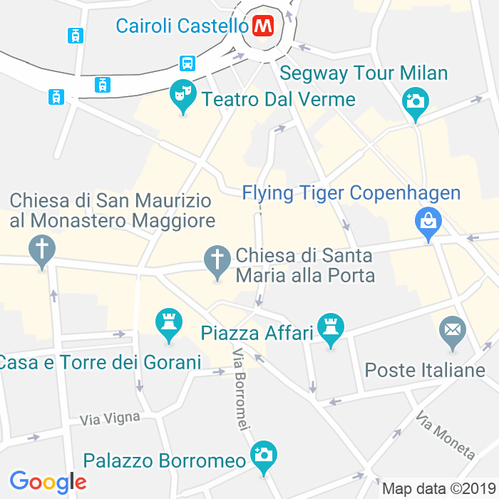 CAP di Piazza Santi Pietro E Lino a Milano