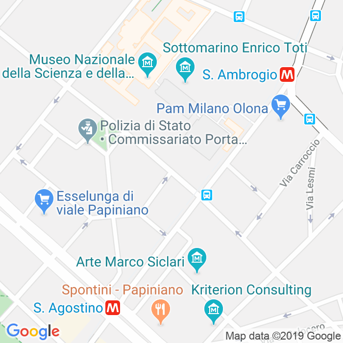 CAP di Via Anco Marzio a Milano
