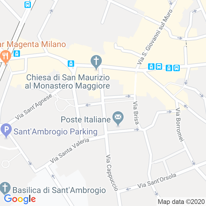 CAP di Via Bernardino Luini a Milano