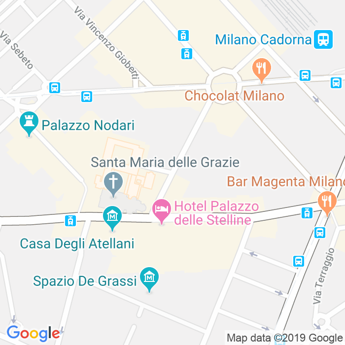 CAP di Via Caradosso a Milano