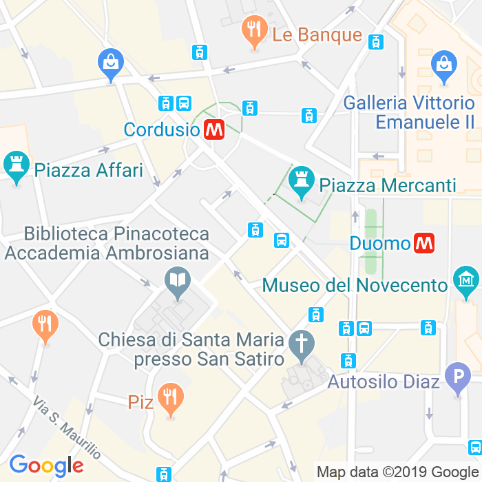 CAP di Via Cesare Cantu a Milano