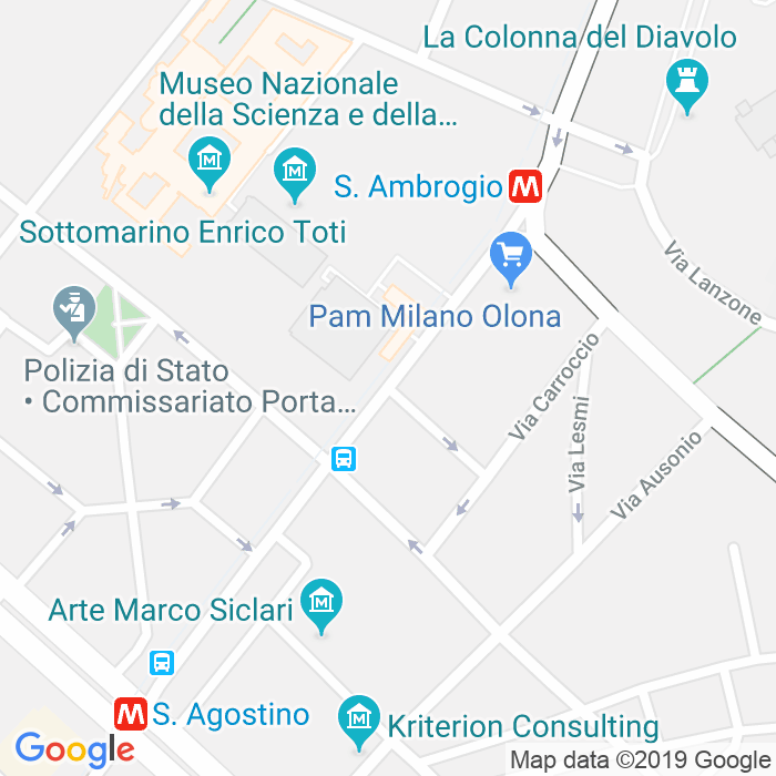 CAP di Via Del Gonfalone a Milano