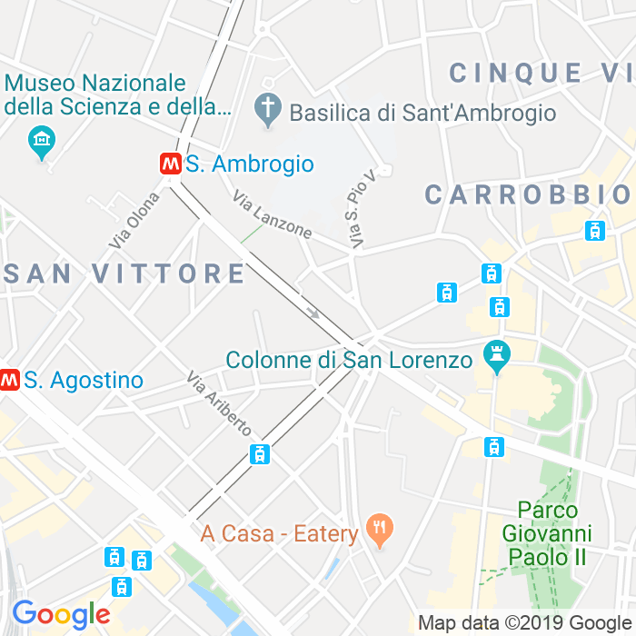 CAP di Via Edmondo De Amicis a Milano