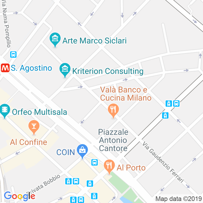 CAP di Via Fabio Mangone a Milano