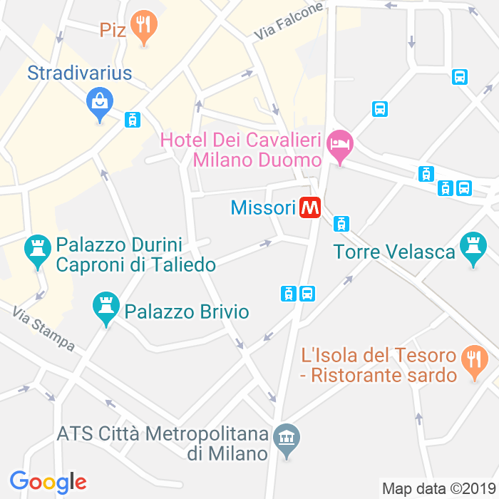 CAP di Via Fieno a Milano