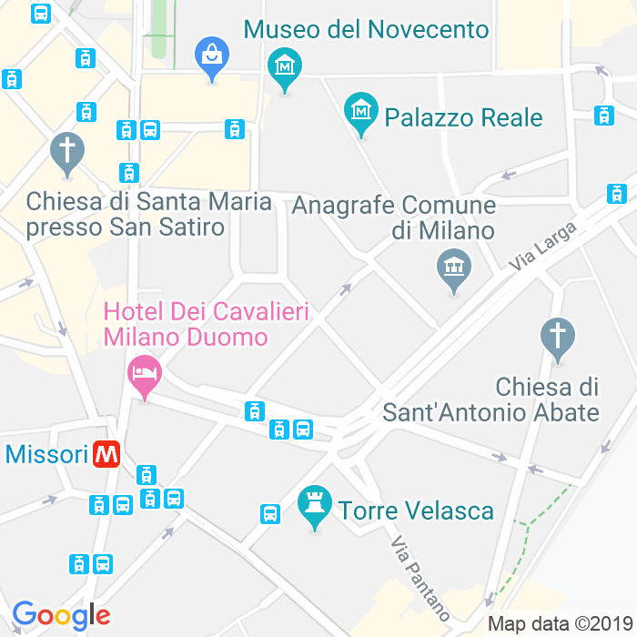 CAP di Via Flavio Baracchini a Milano