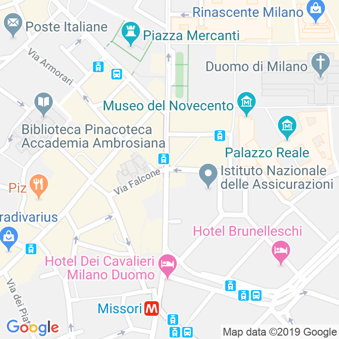 CAP di Via Gaetano Giardino a Milano