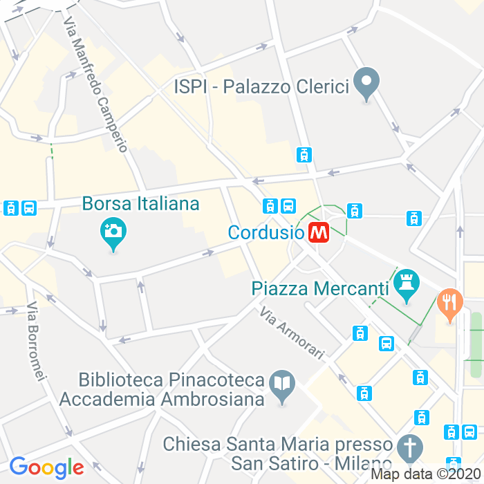 CAP di Via Gaetano Negri a Milano