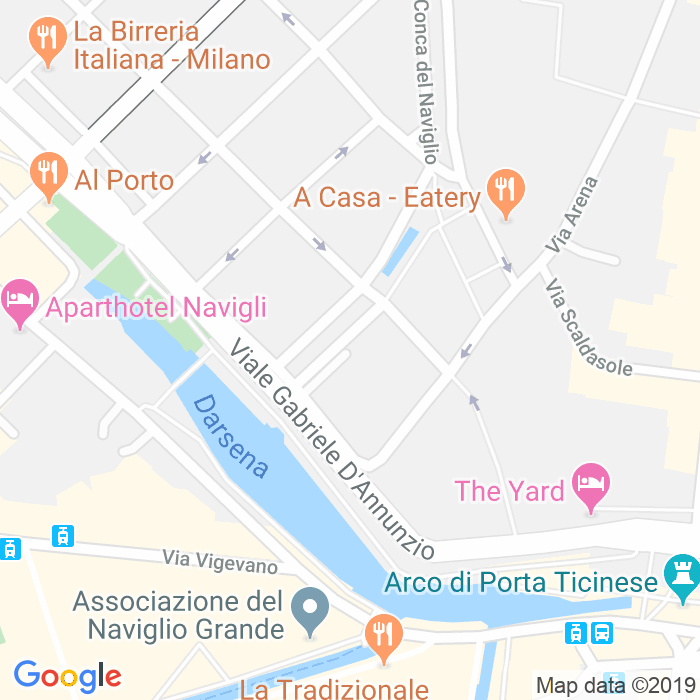 CAP di Via Gaetano Ronzoni a Milano