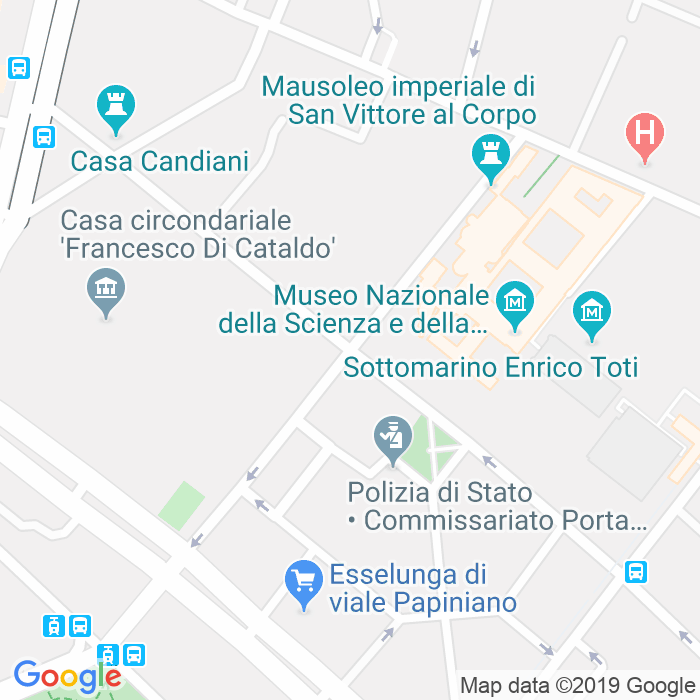 CAP di Via Gian Battista Vico a Milano