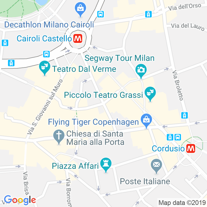 CAP di Via Giorgio Giulini a Milano