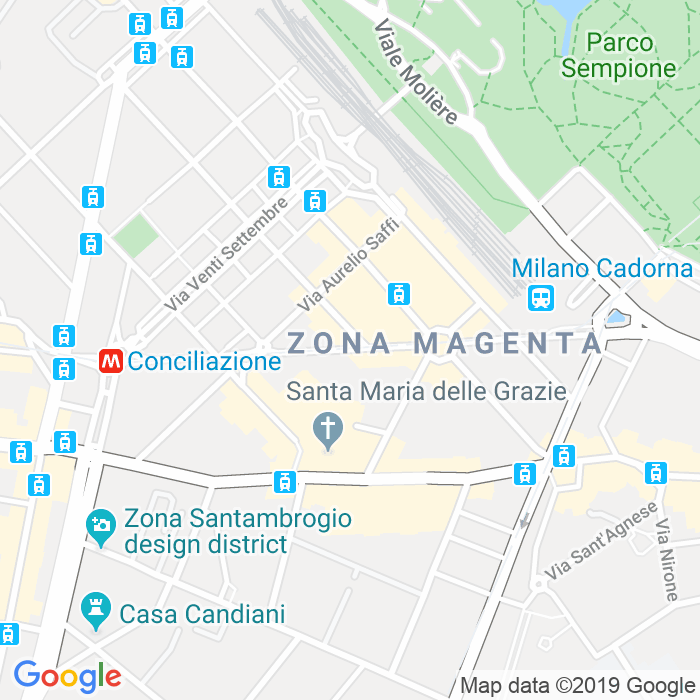 CAP di Via Giovanni Boccaccio a Milano