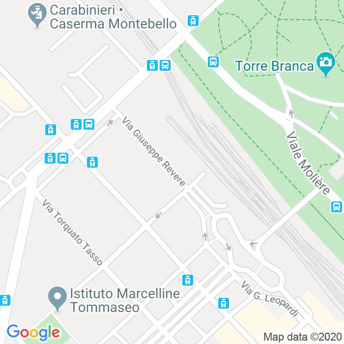 CAP di Via Giuseppe Revere a Milano