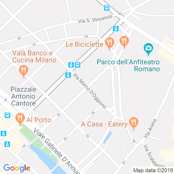 CAP di Via Marco D'Oggiono a Milano