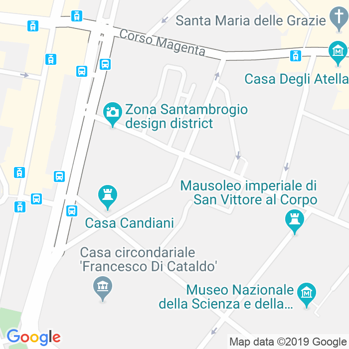 CAP di Via Matteo Bandello a Milano