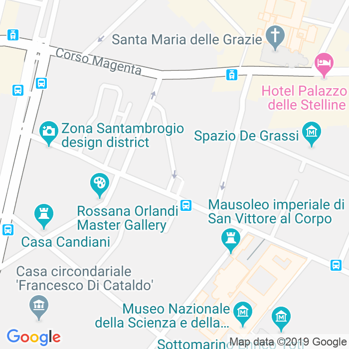 CAP di Via Morozzo Della Rocca a Milano