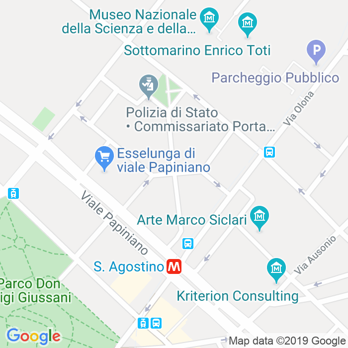 CAP di Via Ostilio Tullo a Milano